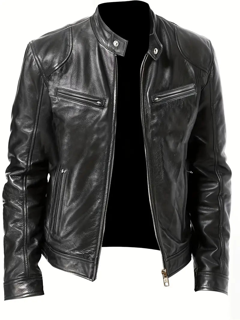 Image of Ezra | Men's Slim Fit Racer Jacket