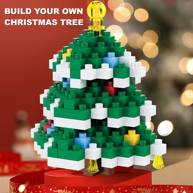 Festive Mini Brick Figure Kit – Build Your Own Santa, Snowman or Reindeer