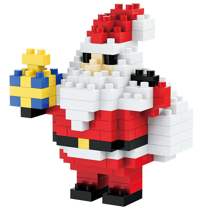 Festive Mini Brick Figure Kit – Build Your Own Santa, Snowman or Reindeer