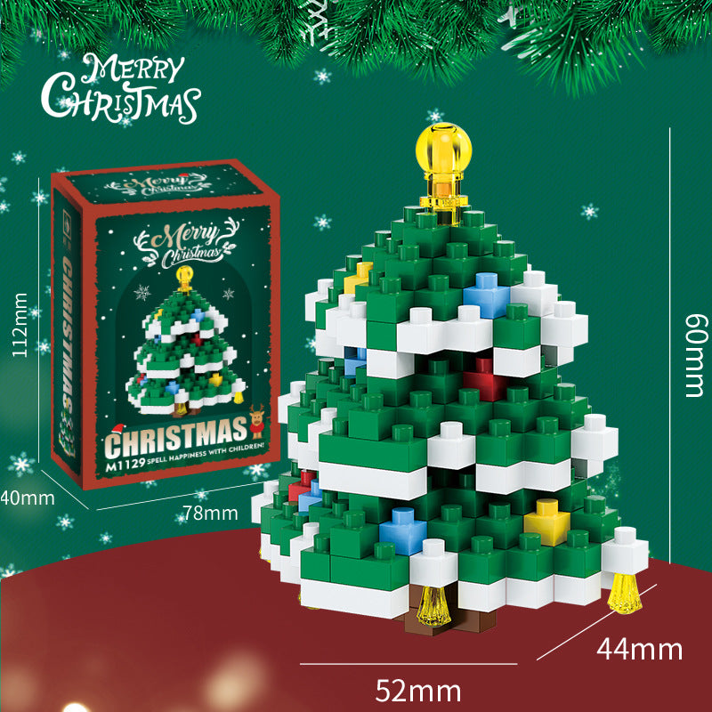 Festive Mini Brick Figure Kit – Build Your Own Santa, Snowman or Reindeer