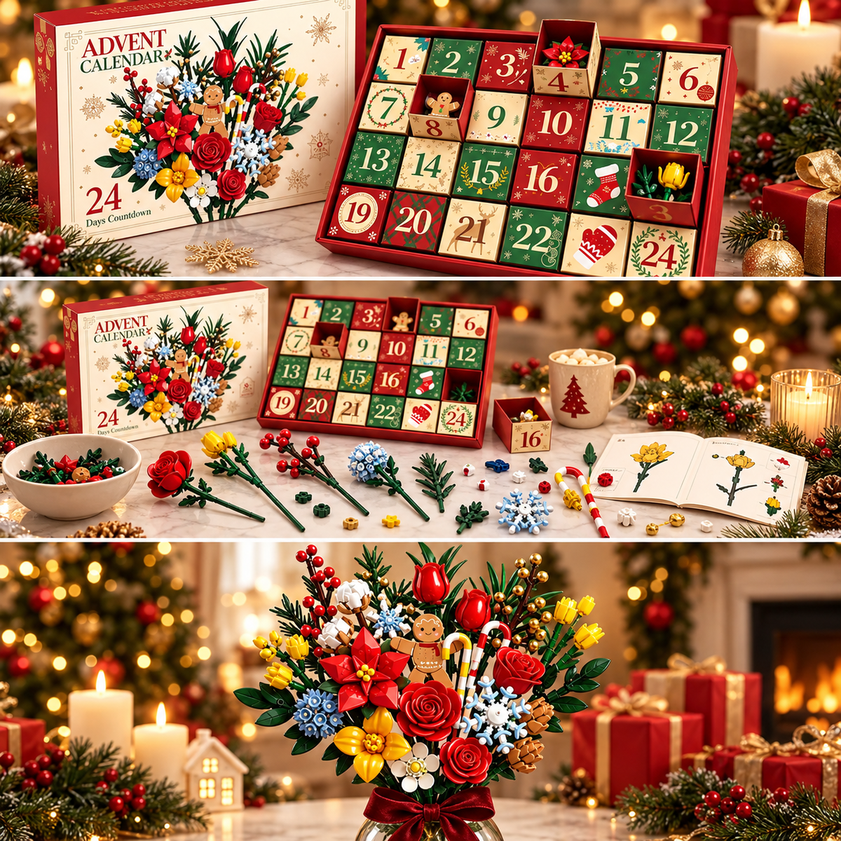 Flower Advent Calendar 2026 – Build Your Own Magical Christmas Bouquet