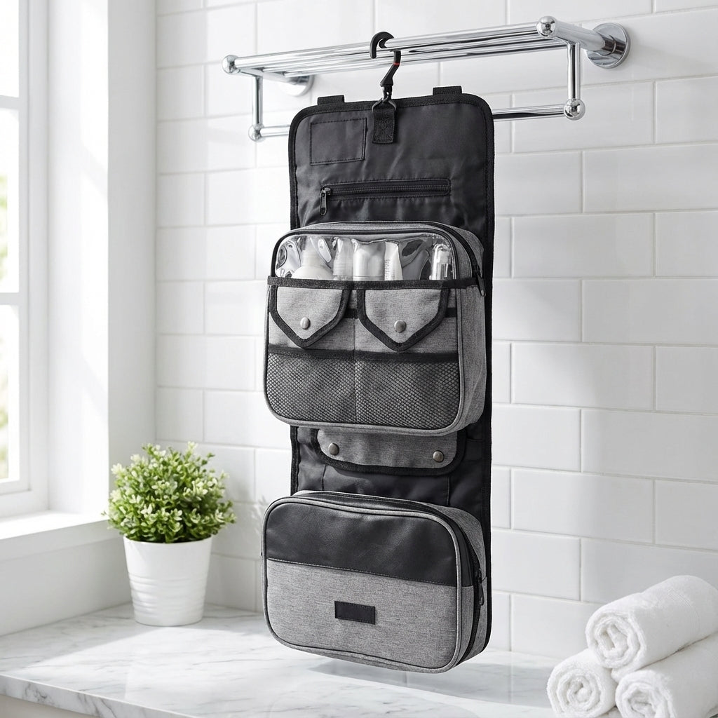 Foldable Hanging Toiletry Bag
