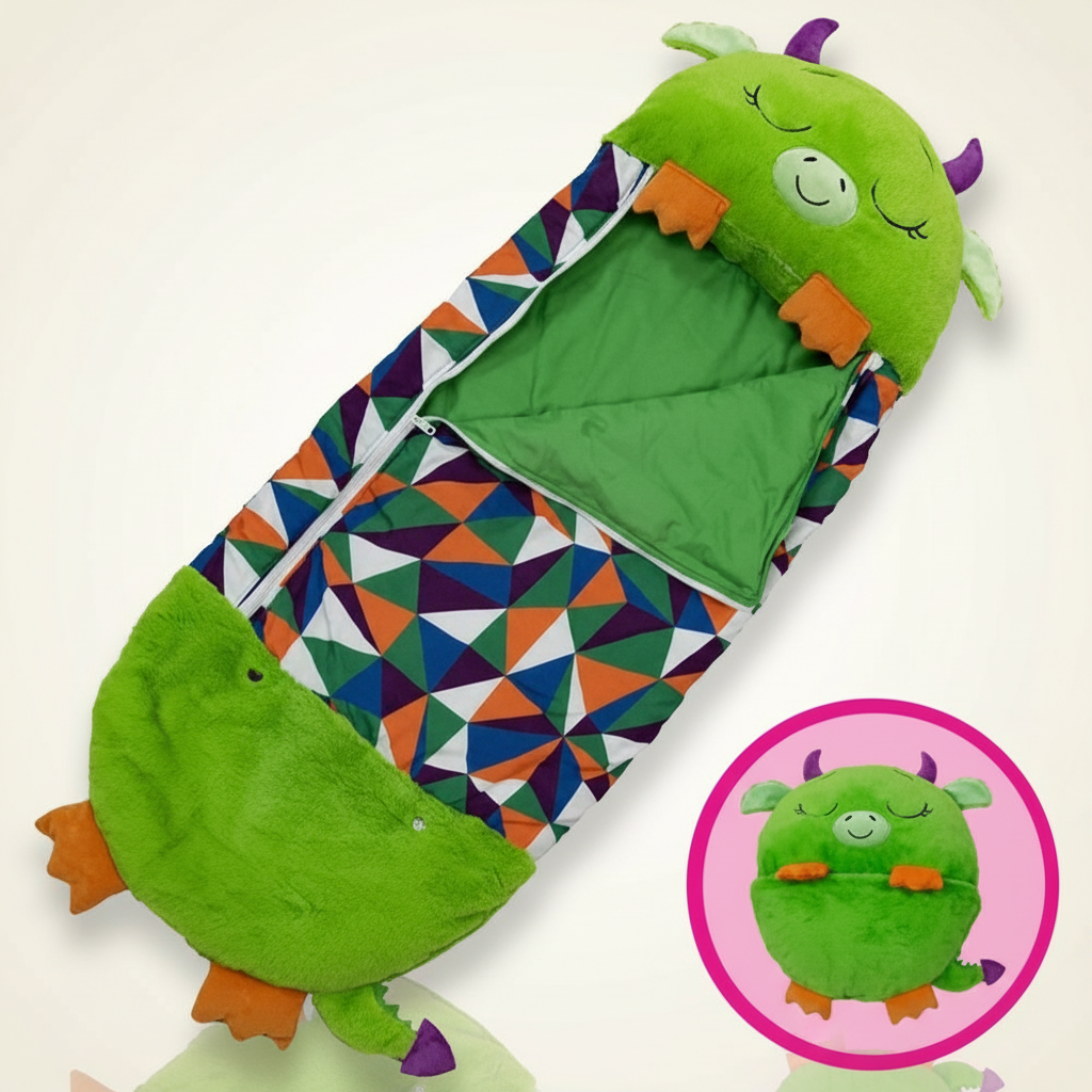 Foldable Kids' Animal-Shaped Sleeping Bag