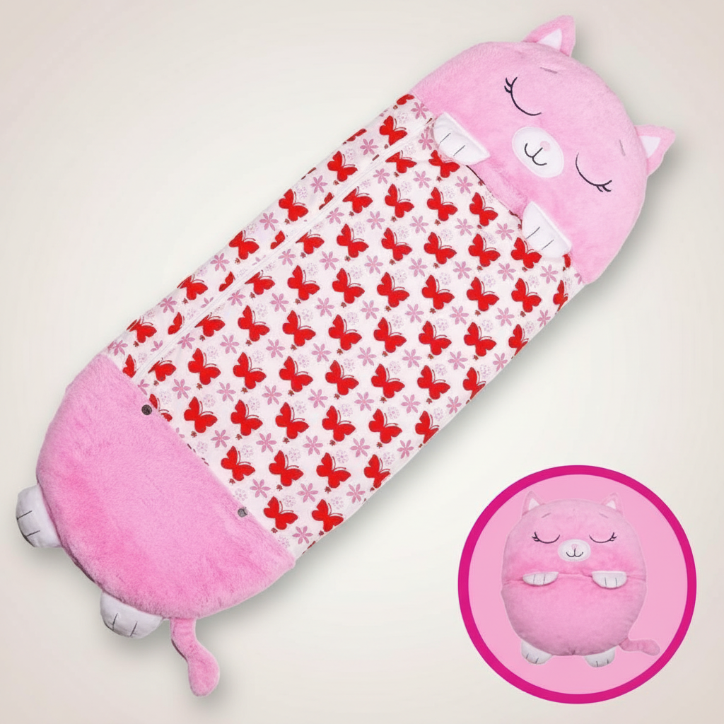 Foldable Kids' Animal-Shaped Sleeping Bag