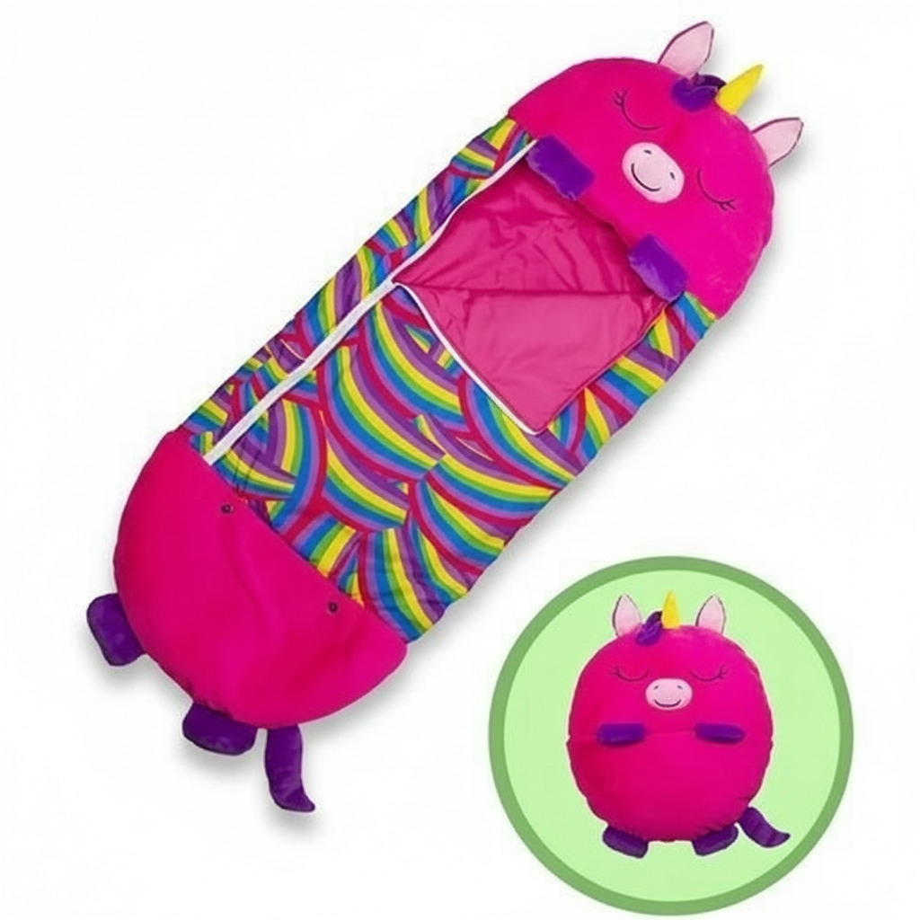 Foldable Kids' Animal-Shaped Sleeping Bag
