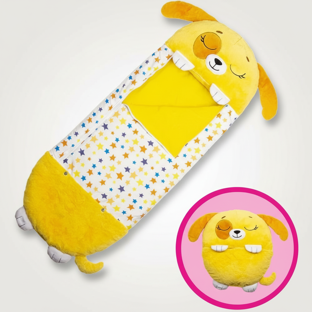 Foldable Kids' Animal-Shaped Sleeping Bag
