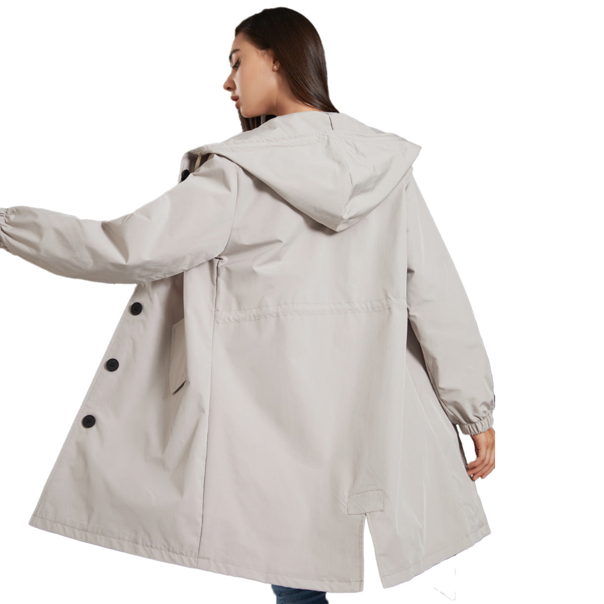 Image of Frances | Women's Hooded A-Line Coat