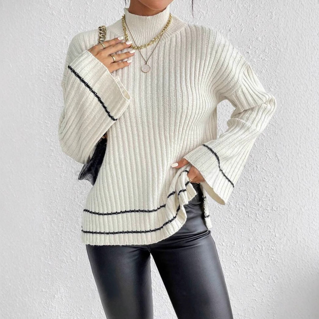 Image of Frances | Women's Ribbed Tunic Sweater