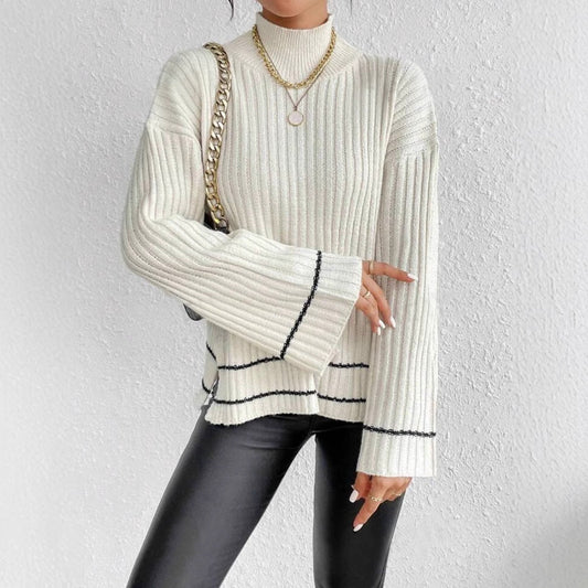 Image of Frances | Women's Ribbed Tunic Sweater