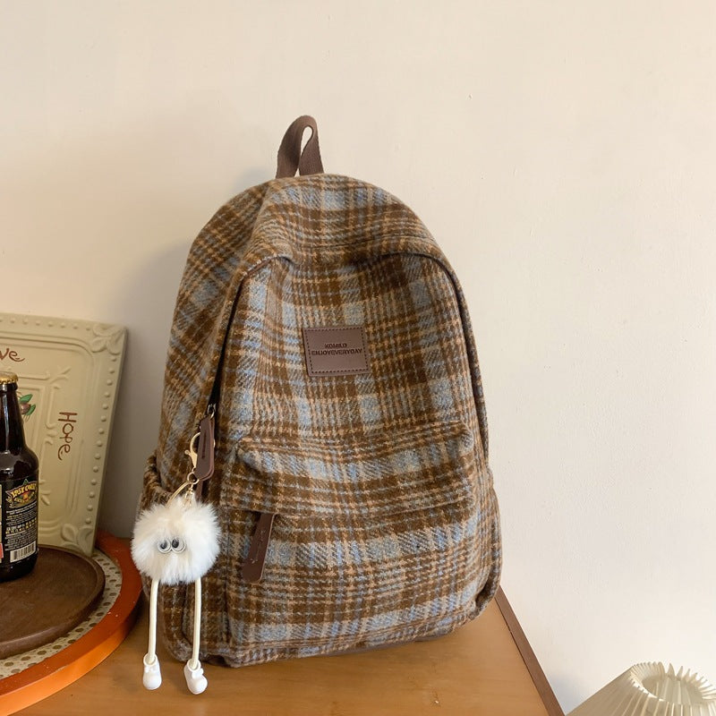 Functional Check School Backpack