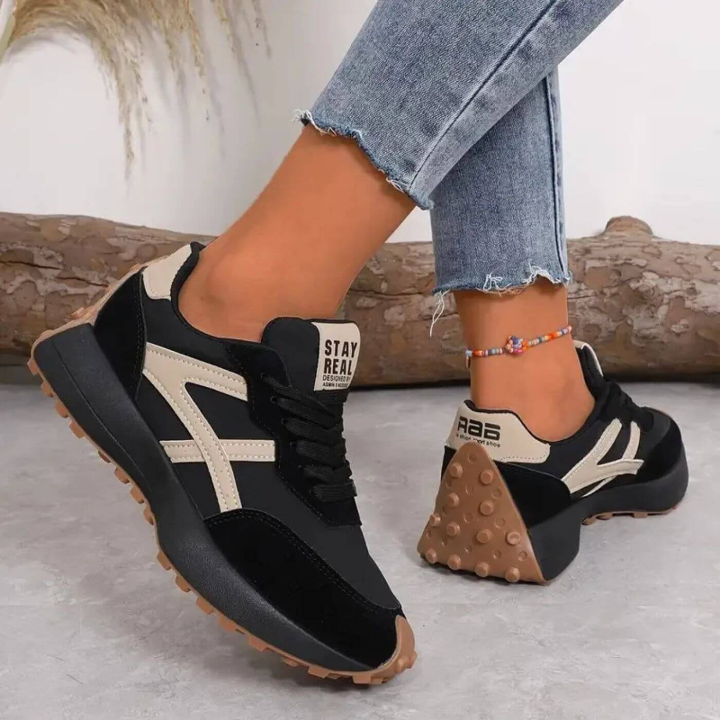 Image of Gabriella | Women's Platform Lace-Up Athletic Sneakers