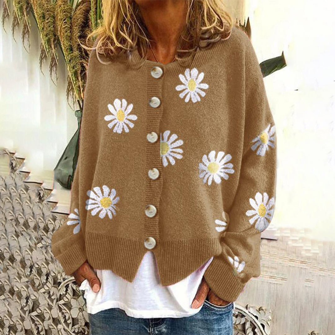 Image of Gail | Women's Oversized Button-Front Cardigan