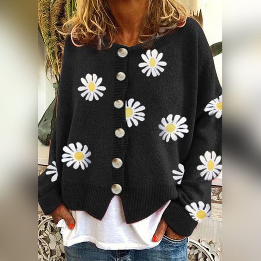 Image of Gail | Women's Oversized Button-Front Cardigan