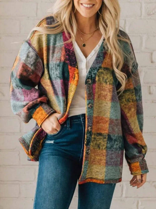 Image of Gale | Women's Oversized Plaid Jacket
