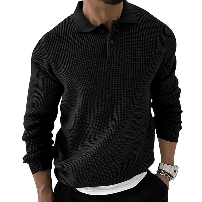 Image of Geoffrey | Men's Button-Down Polo Sweater