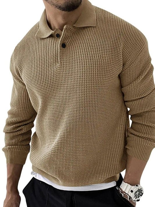 Image of Geoffrey | Men's Button-Down Polo Sweater