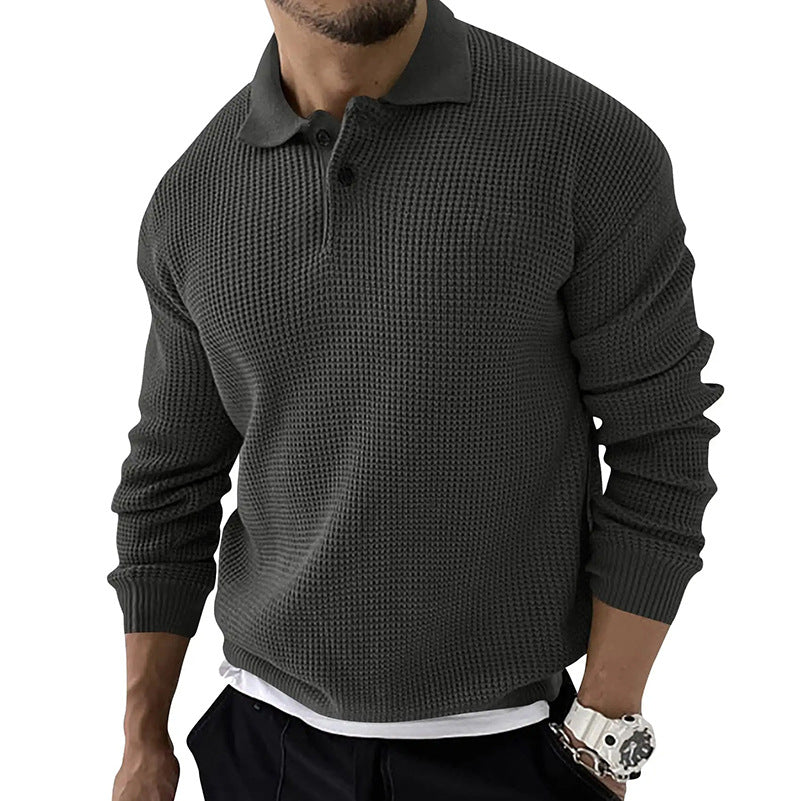 Image of Geoffrey | Men's Button-Down Polo Sweater