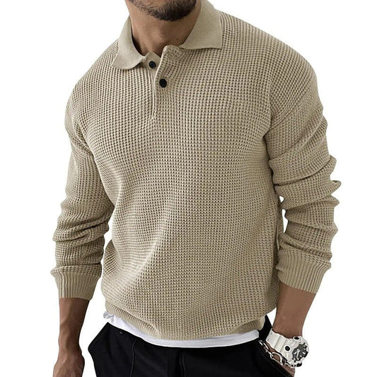 Image of Geoffrey | Men's Button-Down Polo Sweater