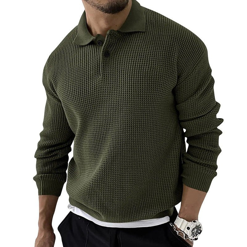 Image of Geoffrey | Men's Button-Down Polo Sweater