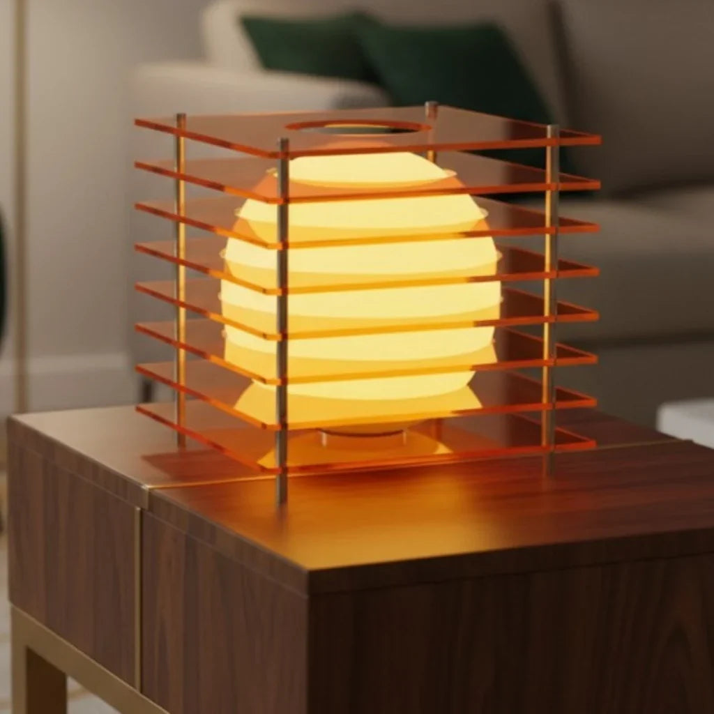 Geometric Layered Table Lamp