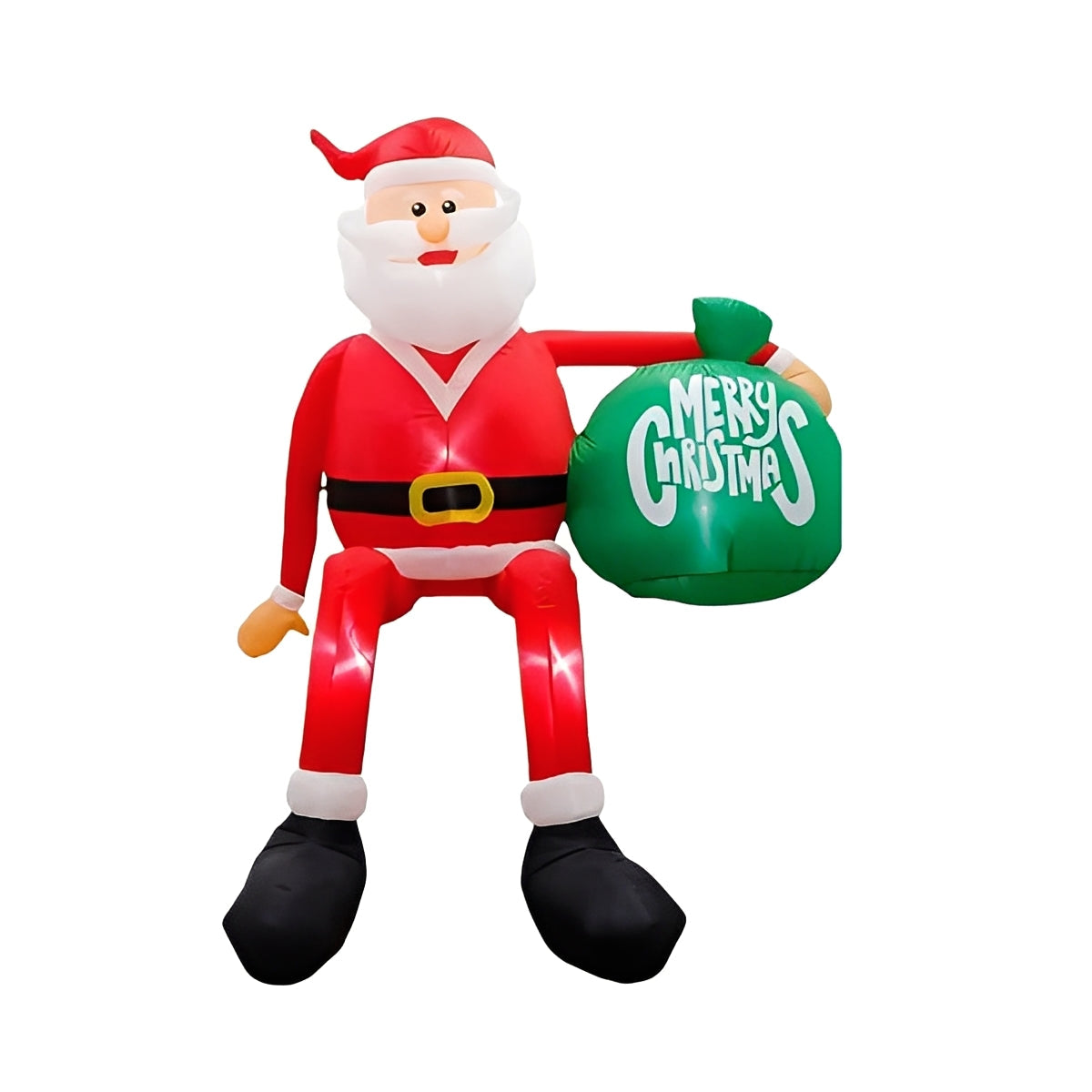 Giant LED Inflatable Climbing Santa Outdoor Christmas Decoration