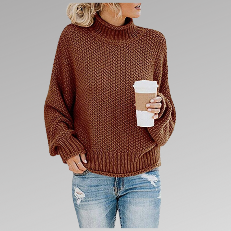 Image of Gina | Women's Oversized Turtleneck Sweater