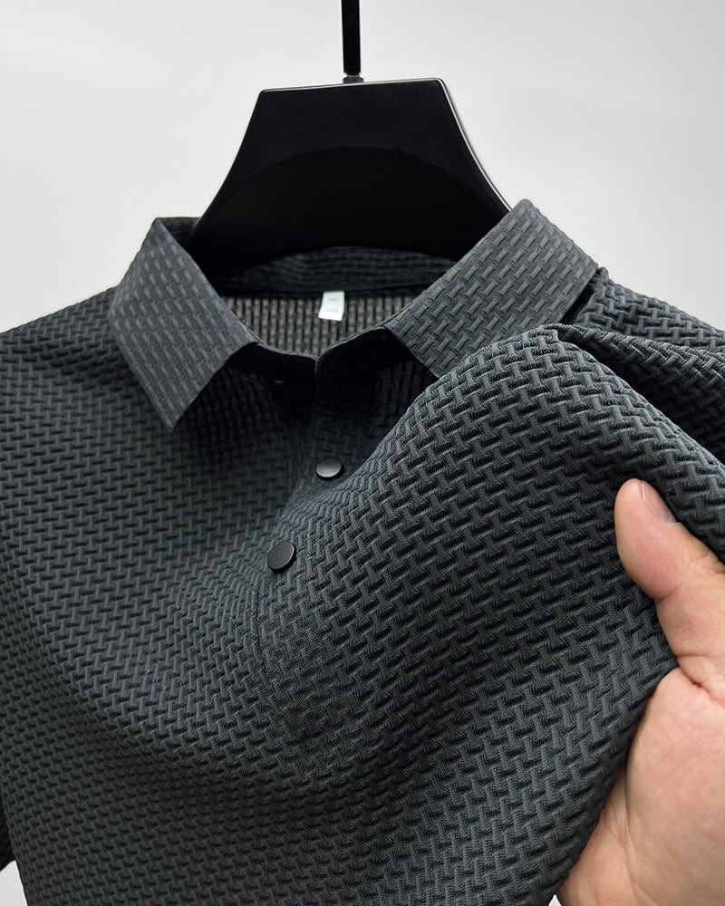 Image of Glen | Men's Textured Classic Fit Polo Shirt