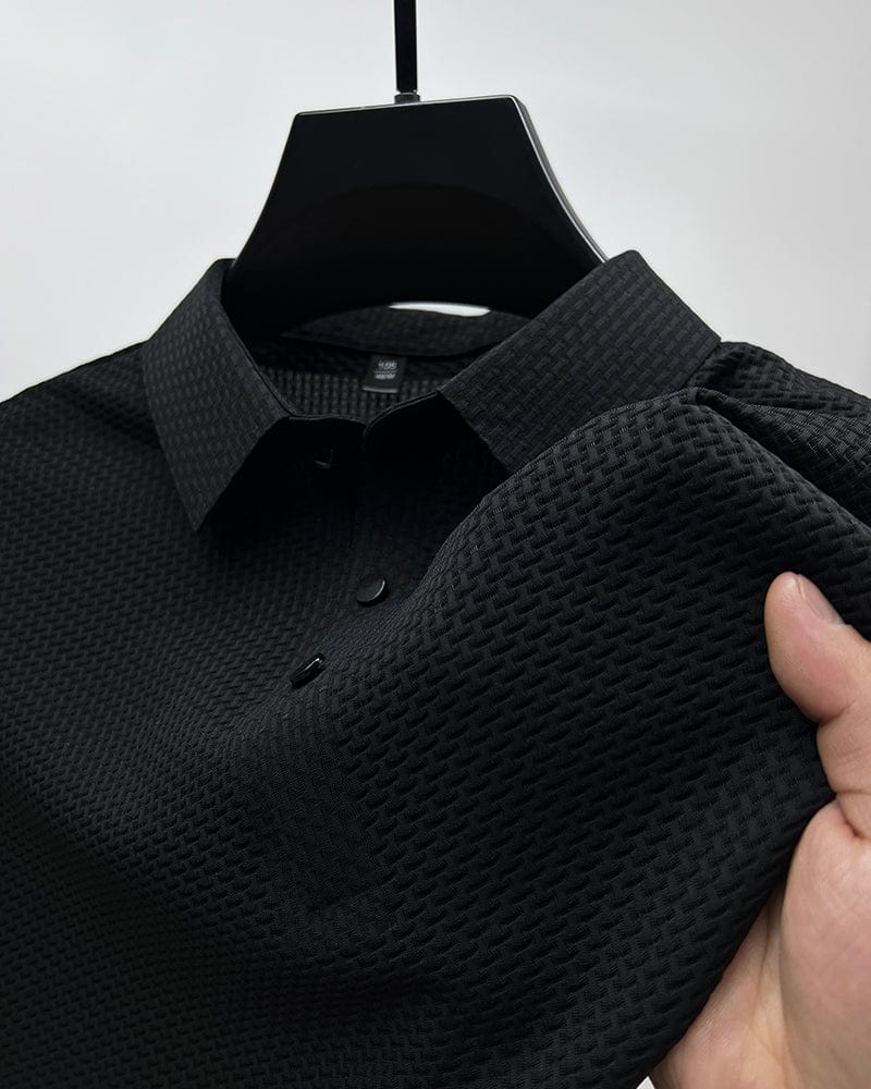 Image of Glen | Men's Textured Classic Fit Polo Shirt