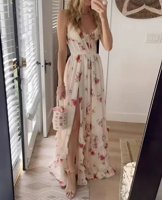 Image of Gloria | Women's Spaghetti Strap Maxi Dress