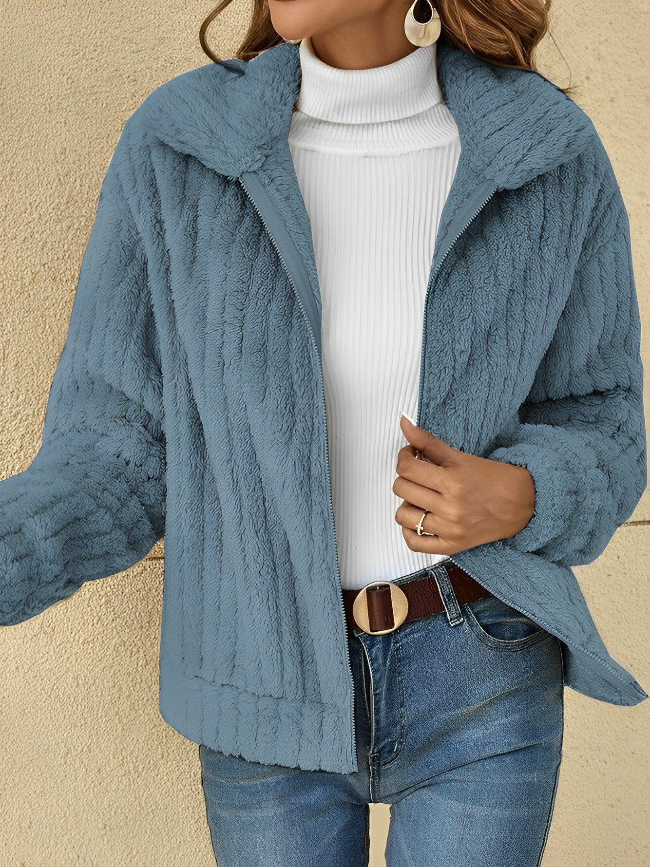 Image of Gloria | Women's Zip-Up Relaxed Fit Jacket