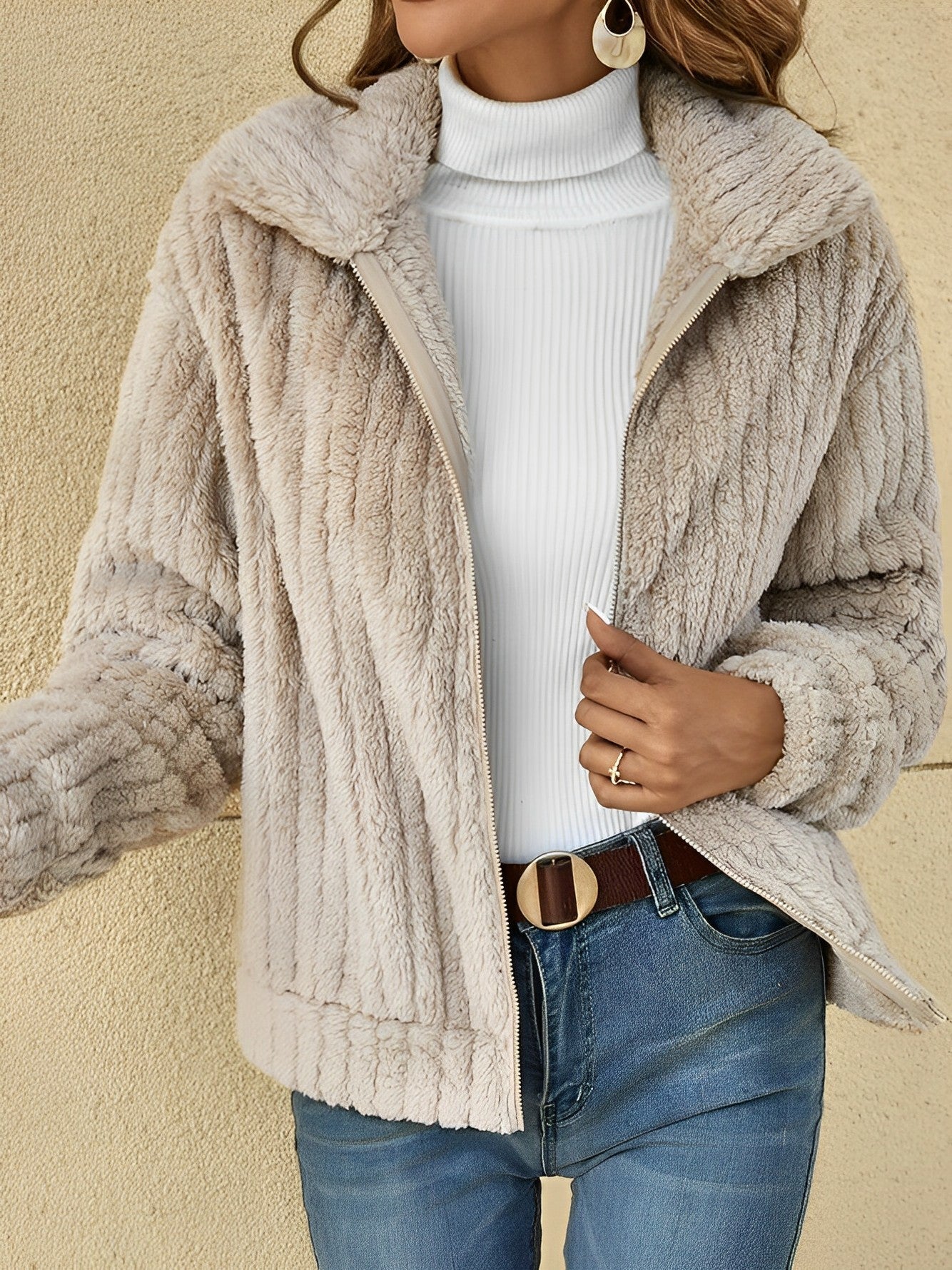 Image of Gloria | Women's Zip-Up Relaxed Fit Jacket