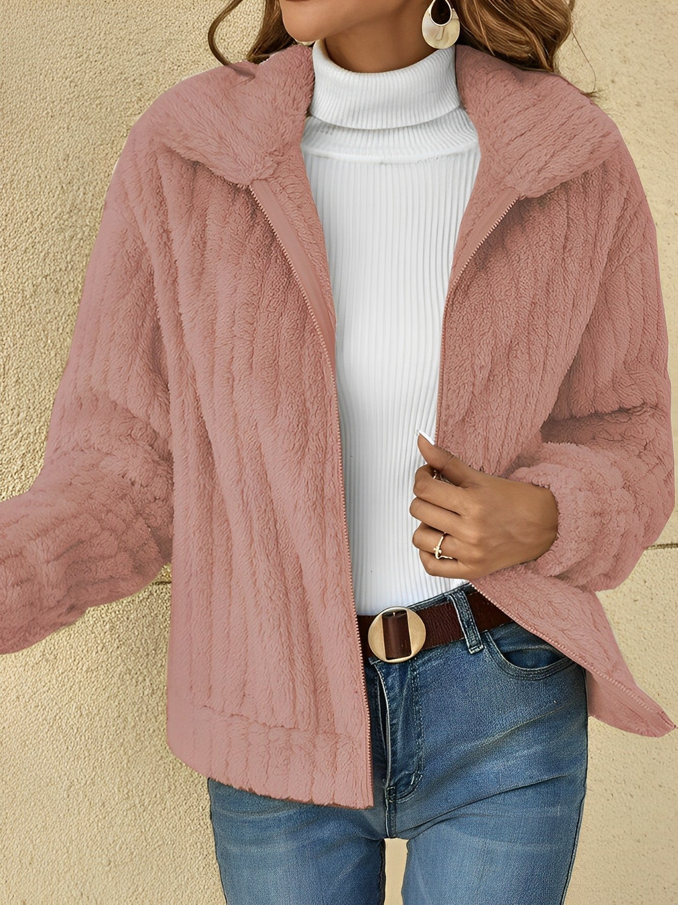 Image of Gloria | Women's Zip-Up Relaxed Fit Jacket