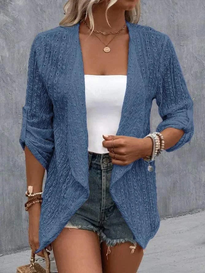 Image of Grace | Women's Open Front Long Sleeve Cardigan