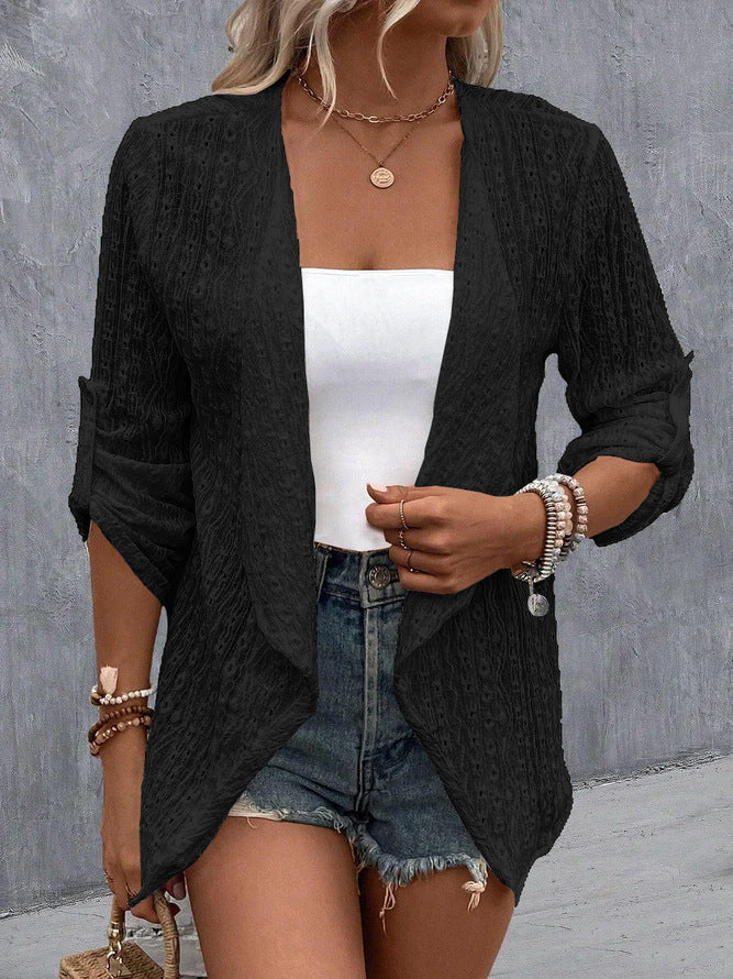 Image of Grace | Women's Open Front Long Sleeve Cardigan