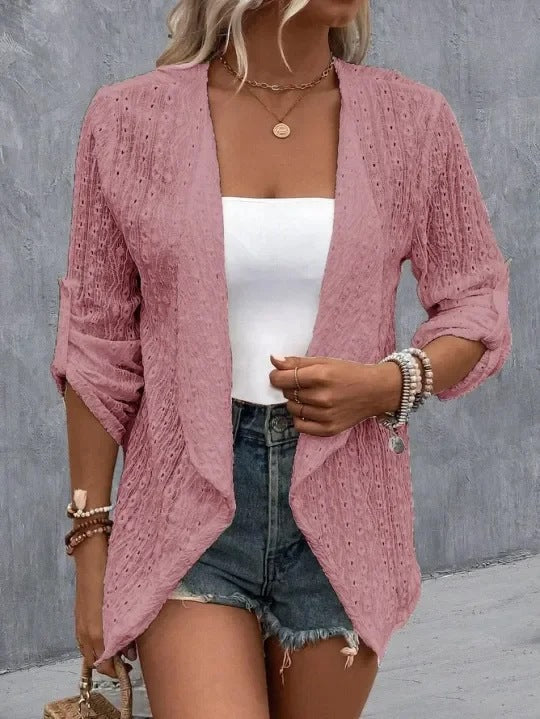 Image of Grace | Women's Open Front Long Sleeve Cardigan