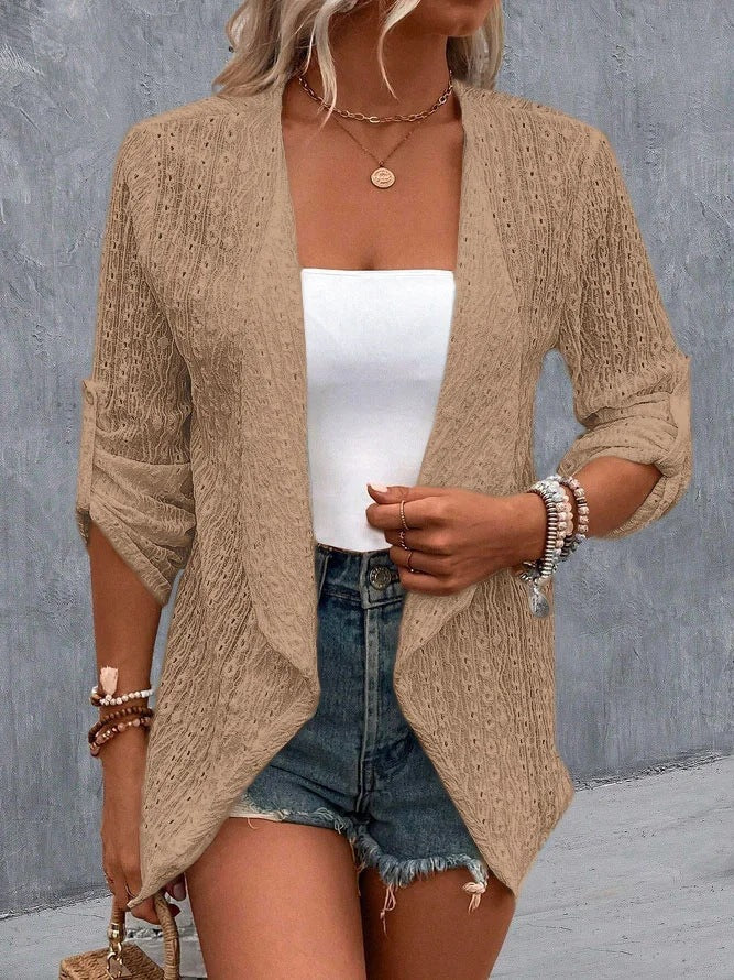 Image of Grace | Women's Open Front Long Sleeve Cardigan