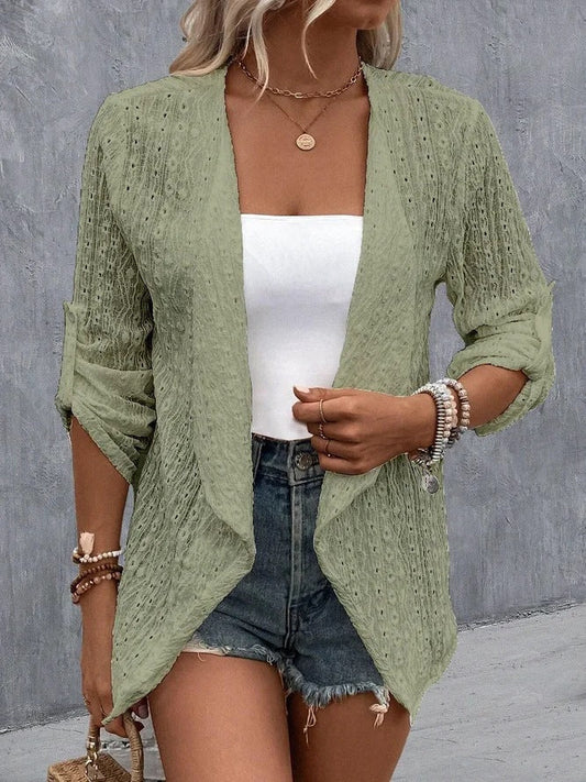 Image of Grace | Women's Open Front Long Sleeve Cardigan