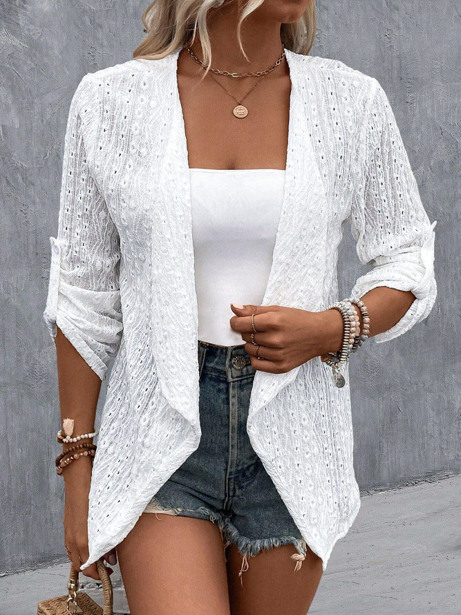 Image of Grace | Women's Open Front Long Sleeve Cardigan