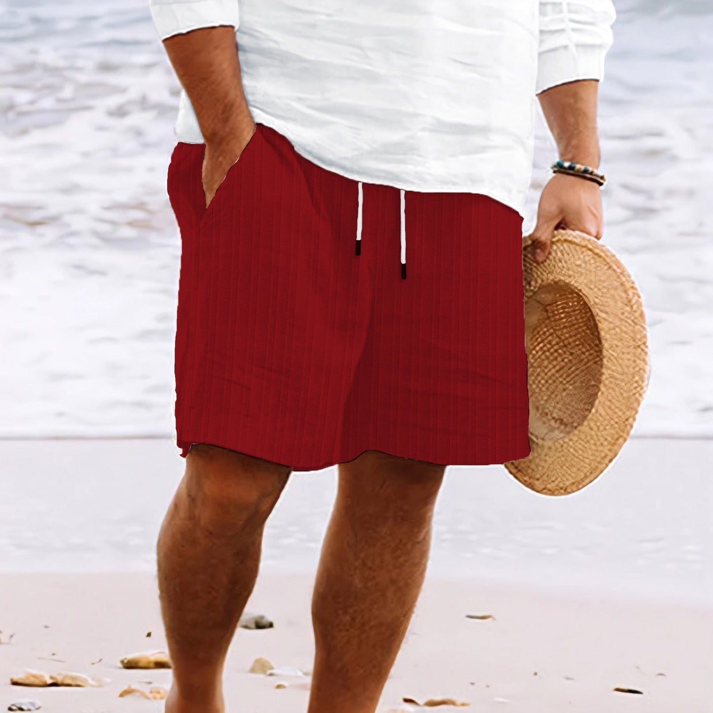 Image of Graham | Men's Drawstring Knit Relaxed Fit Shorts