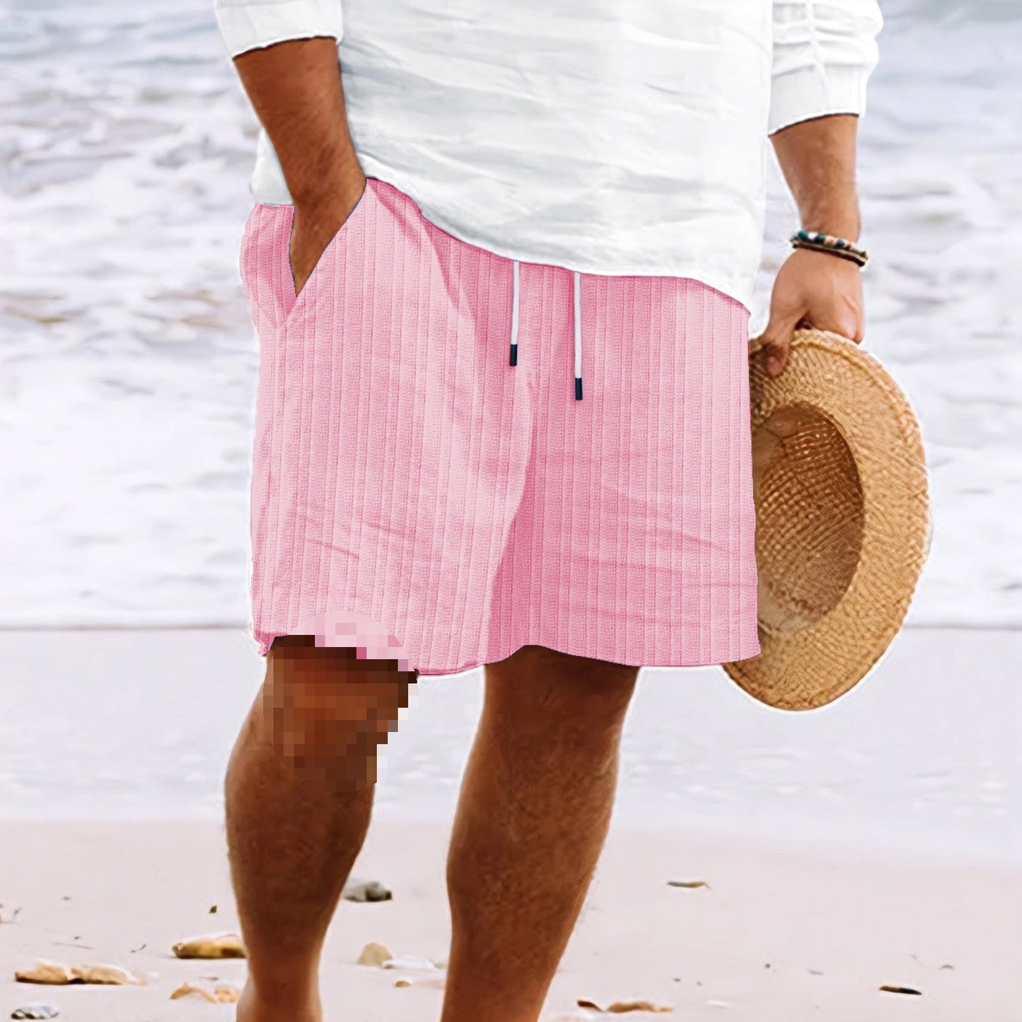 Image of Graham | Men's Drawstring Knit Relaxed Fit Shorts