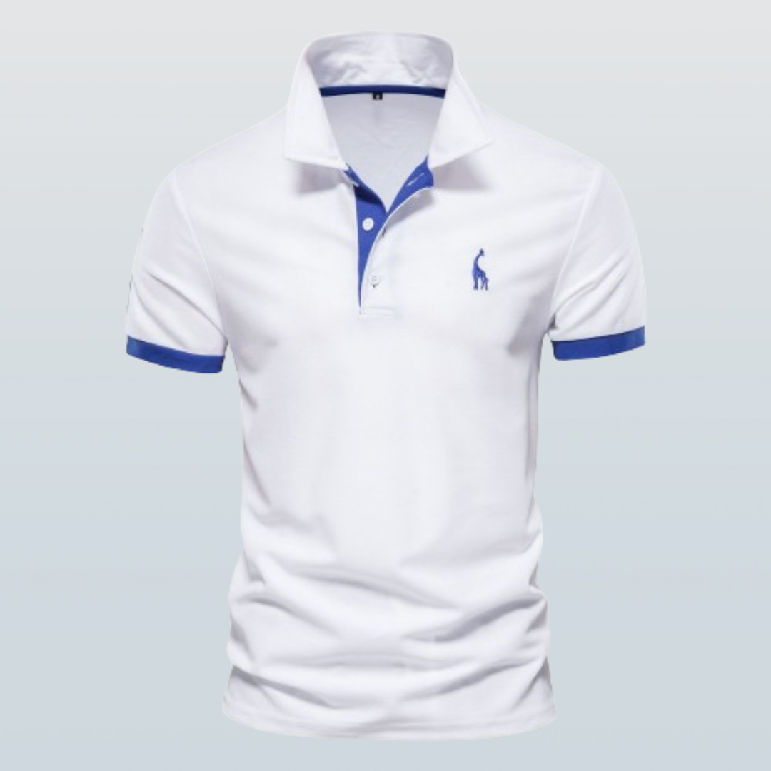 Image of Greg | Men's Embroidered Short Sleeve Polo Shirt