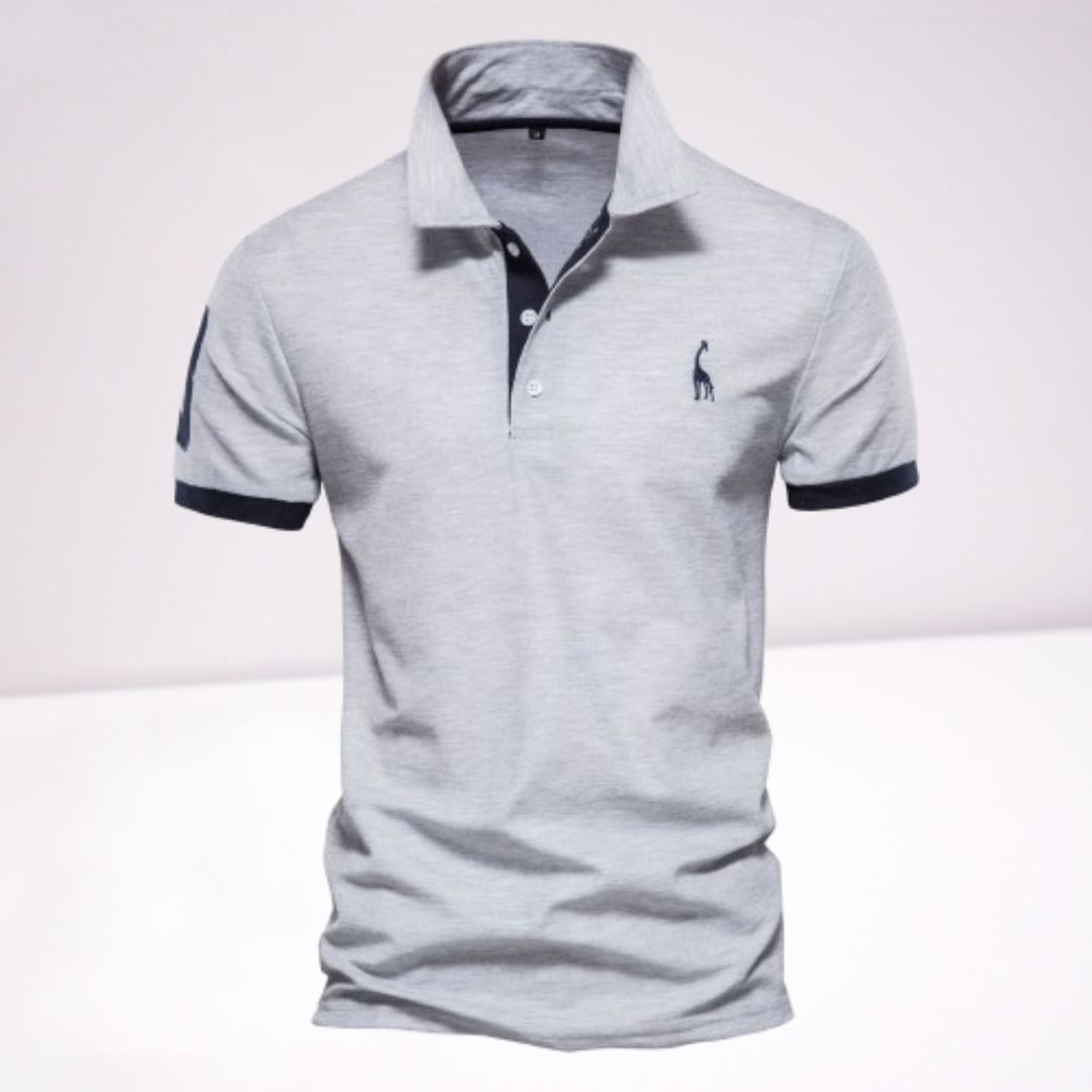 Image of Greg | Men's Embroidered Short Sleeve Polo Shirt