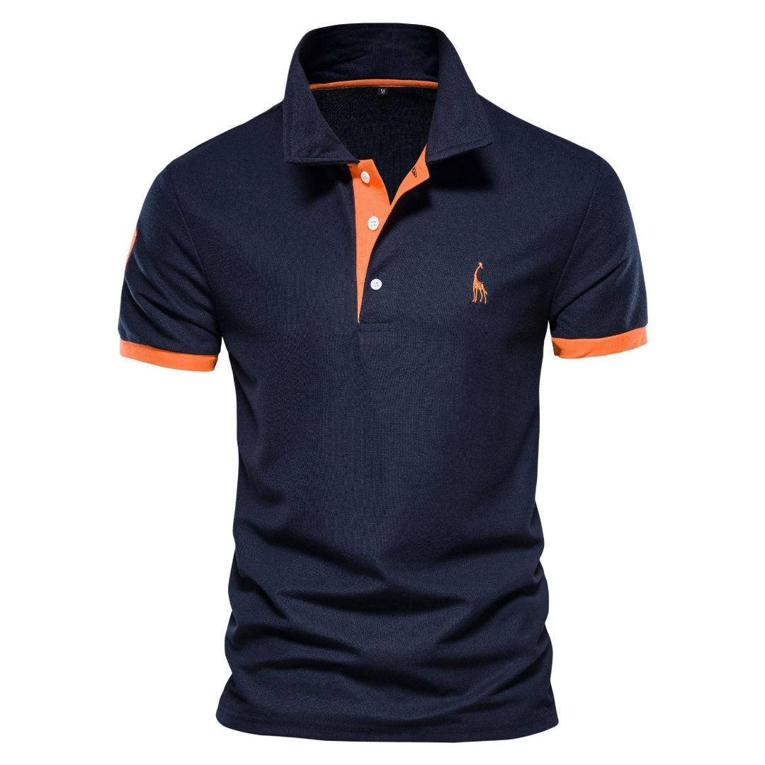 Image of Greg | Men's Embroidered Short Sleeve Polo Shirt