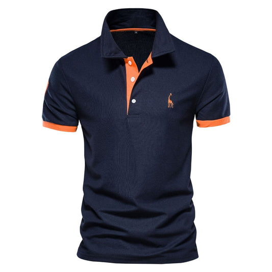 Image of Greg | Men's Embroidered Short Sleeve Polo Shirt