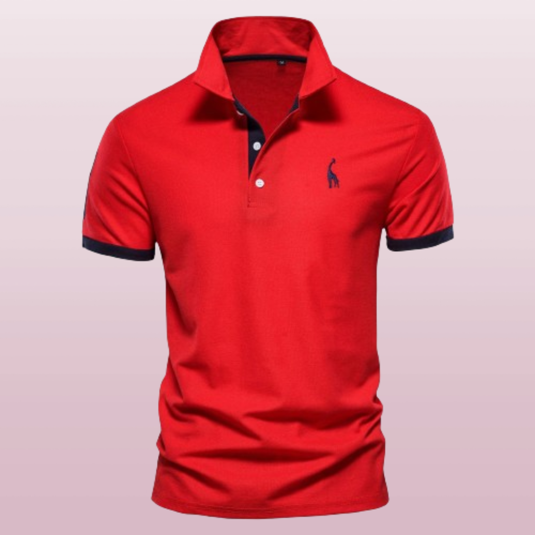 Image of Greg | Men's Embroidered Short Sleeve Polo Shirt