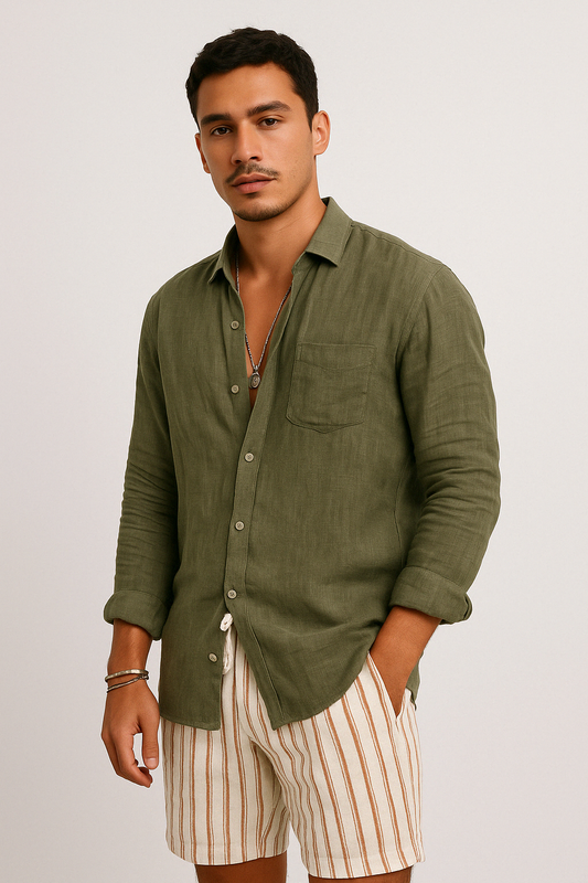 Image of Grover | Men's Button-Down Casual Shirt