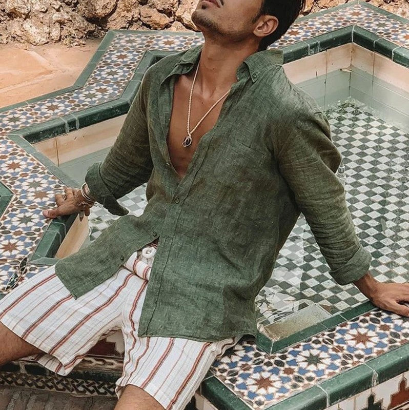 Image of Grover | Men's Button-Down Casual Shirt