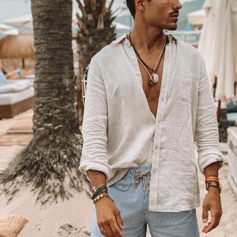 Image of Grover | Men's Button-Down Casual Shirt