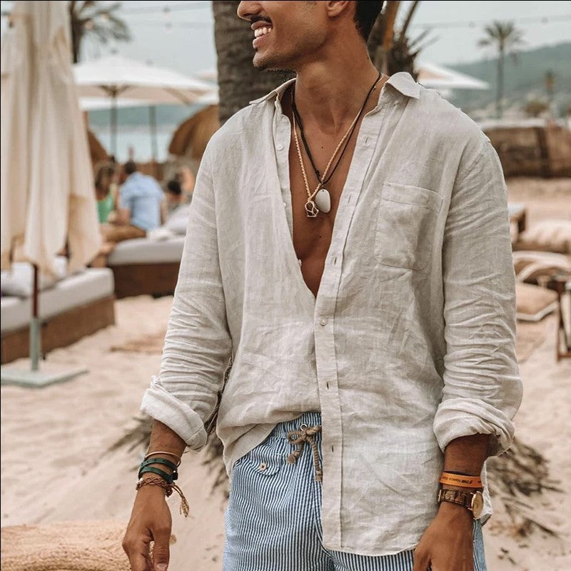 Image of Grover | Men's Button-Down Casual Shirt