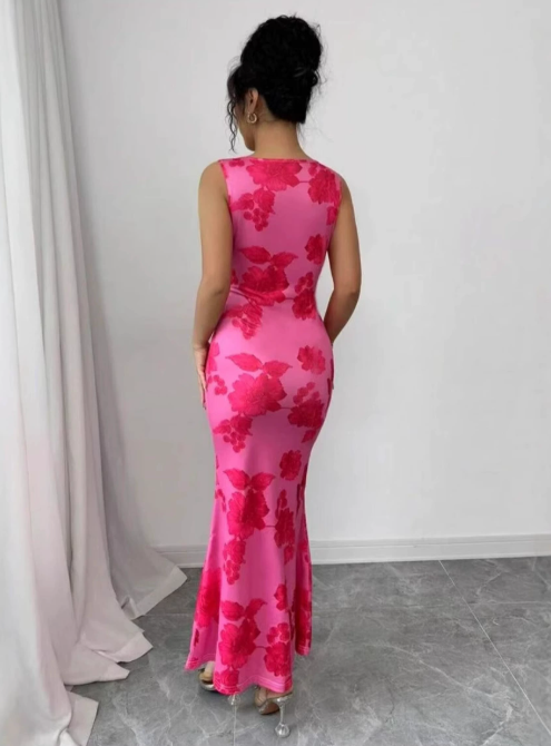 Image of Hailey | Women's Sleeveless Bodycon Midi Dress